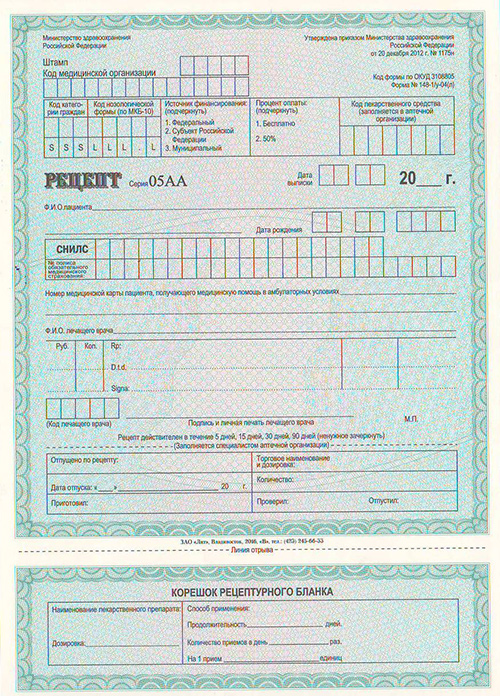 Форма бланка 148 1 у 04 л